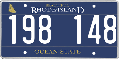 RI license plate 198148