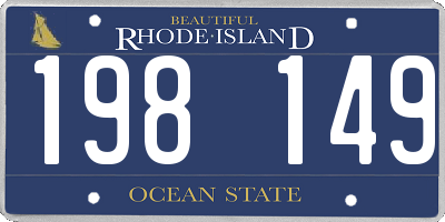 RI license plate 198149