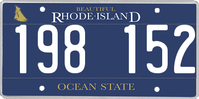 RI license plate 198152