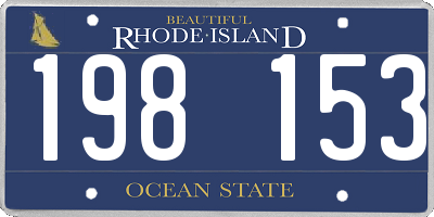 RI license plate 198153