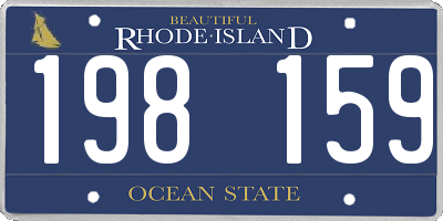 RI license plate 198159