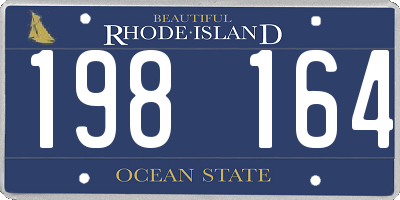 RI license plate 198164