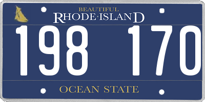RI license plate 198170
