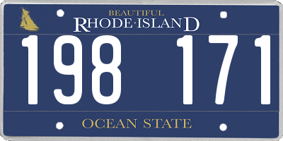 RI license plate 198171