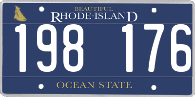 RI license plate 198176