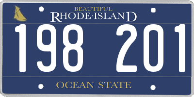 RI license plate 198201