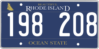 RI license plate 198208