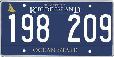 RI license plate 198209