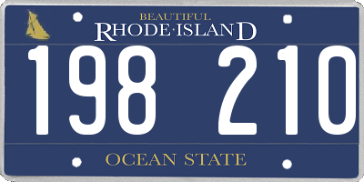 RI license plate 198210