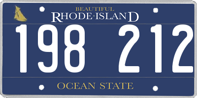 RI license plate 198212