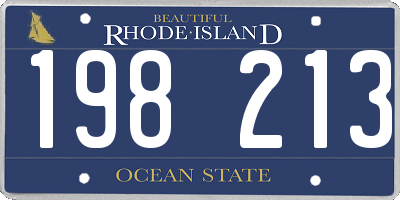 RI license plate 198213