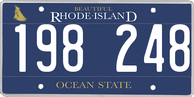 RI license plate 198248