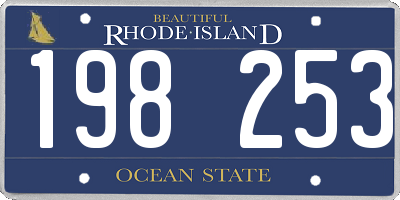 RI license plate 198253