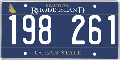 RI license plate 198261