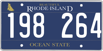 RI license plate 198264