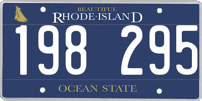 RI license plate 198295