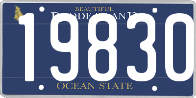 RI license plate 19830
