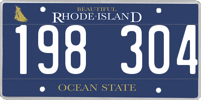 RI license plate 198304