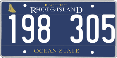 RI license plate 198305