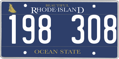 RI license plate 198308