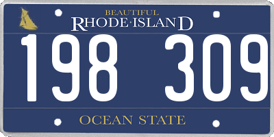 RI license plate 198309
