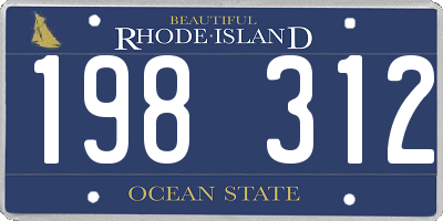 RI license plate 198312