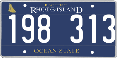 RI license plate 198313