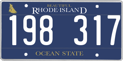 RI license plate 198317