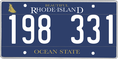 RI license plate 198331