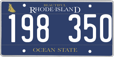 RI license plate 198350