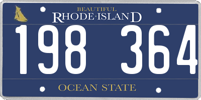 RI license plate 198364