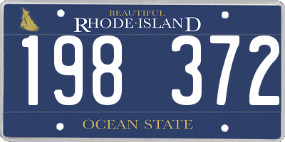 RI license plate 198372
