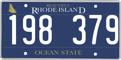 RI license plate 198379