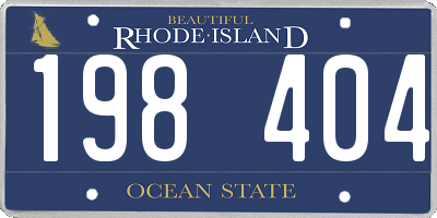 RI license plate 198404