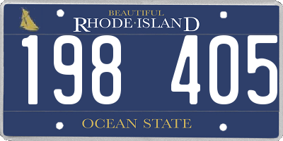RI license plate 198405