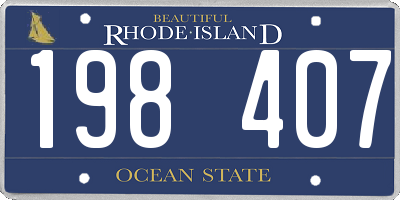 RI license plate 198407