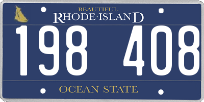RI license plate 198408