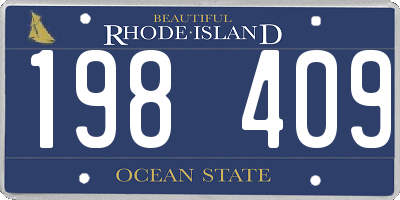 RI license plate 198409