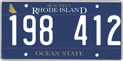 RI license plate 198412