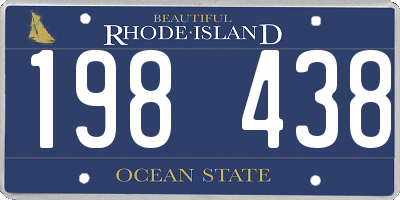 RI license plate 198438