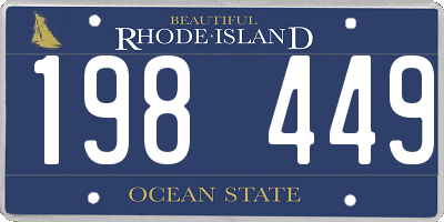 RI license plate 198449
