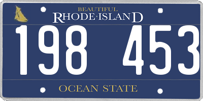 RI license plate 198453