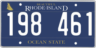 RI license plate 198461