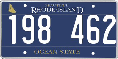 RI license plate 198462