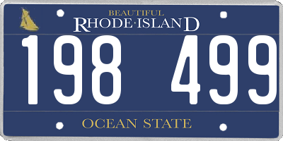 RI license plate 198499