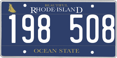 RI license plate 198508