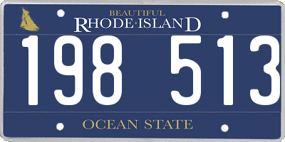 RI license plate 198513
