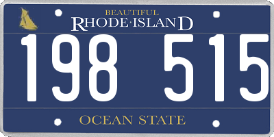 RI license plate 198515