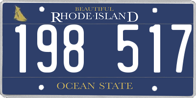 RI license plate 198517