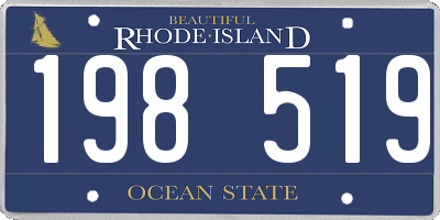 RI license plate 198519